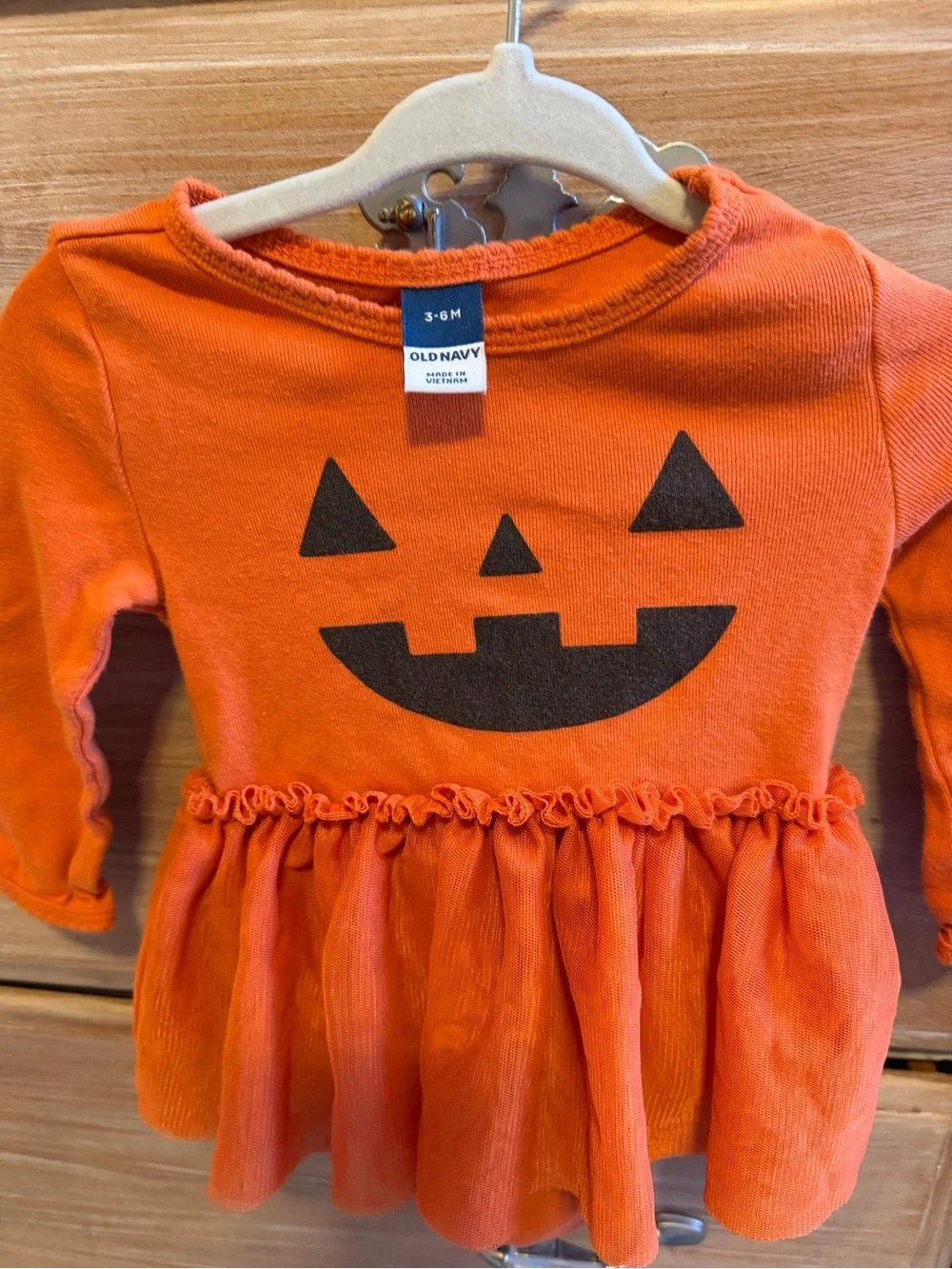 Orange Pumpkin 3-6 mo Baby Girl Halloween Bundle